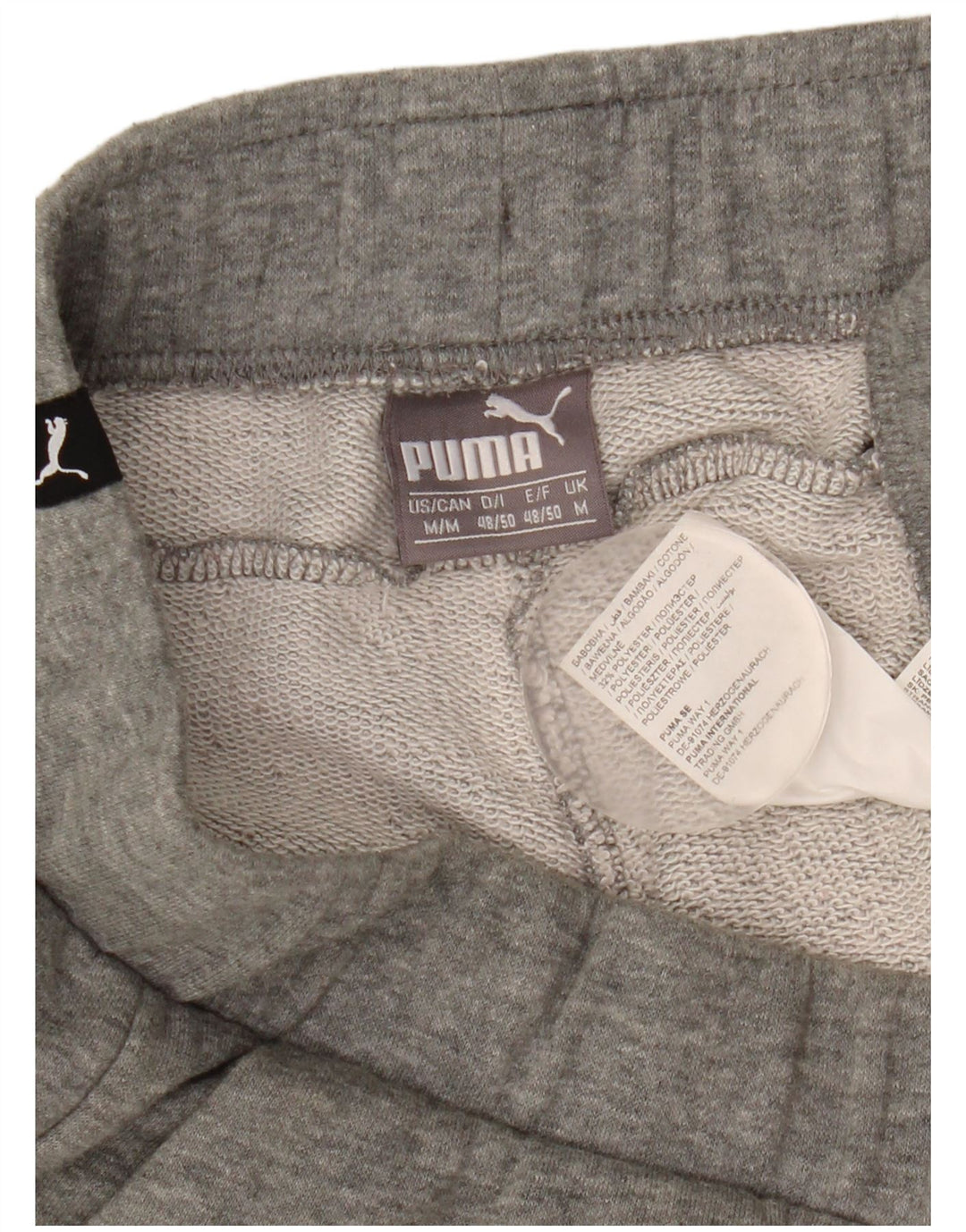 Puma Herren Graphic Sport Shorts Mittelgrau gefleckte Baumwolle