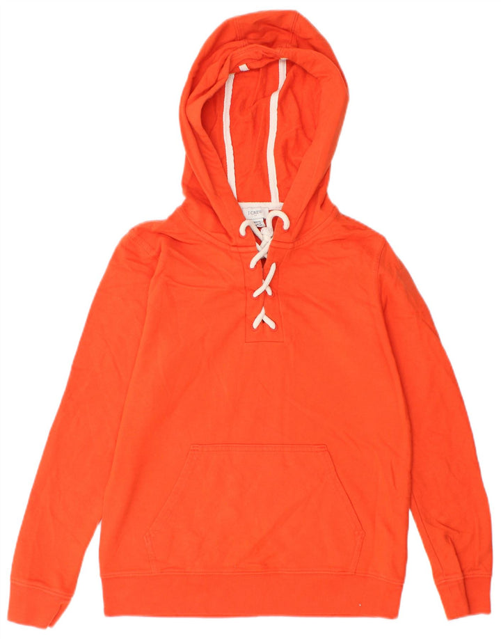 J. CREW Damen Kapuzenpullover UK 2 2XS Orange Baumwolle