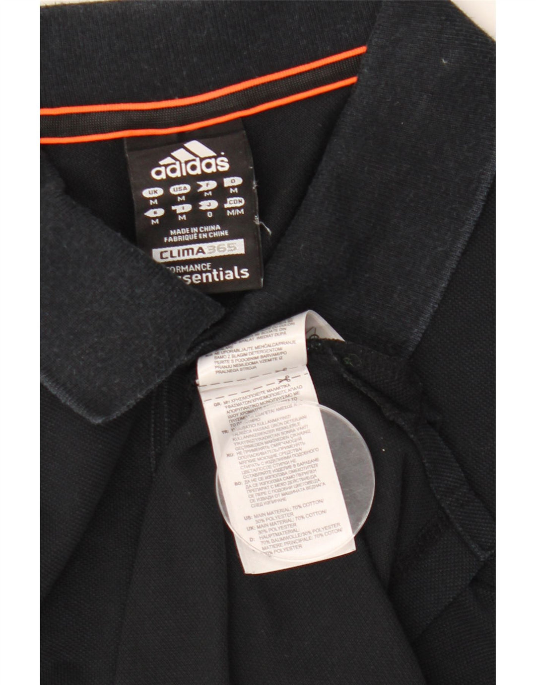 Adidas Herren Clima 365 Poloshirt Medium Marineblau Baumwolle