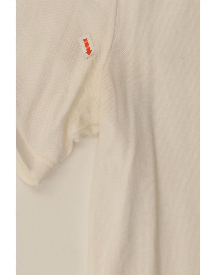 NIKE Mens Polo Shirt Medium Off White Cotton Vintage Nike and Second-Hand Nike from Messina Hembry 