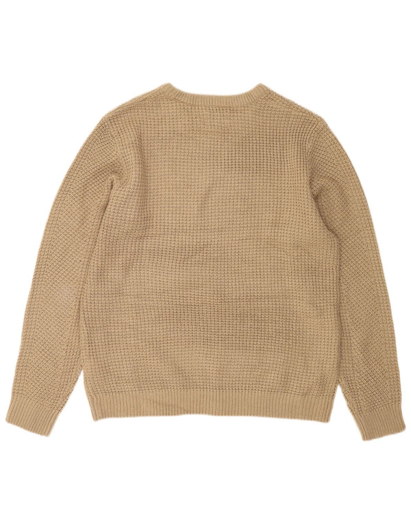 Jack & Jones Herren-Pullover mit Rundhalsausschnitt, 2XL, Beige, Acryl