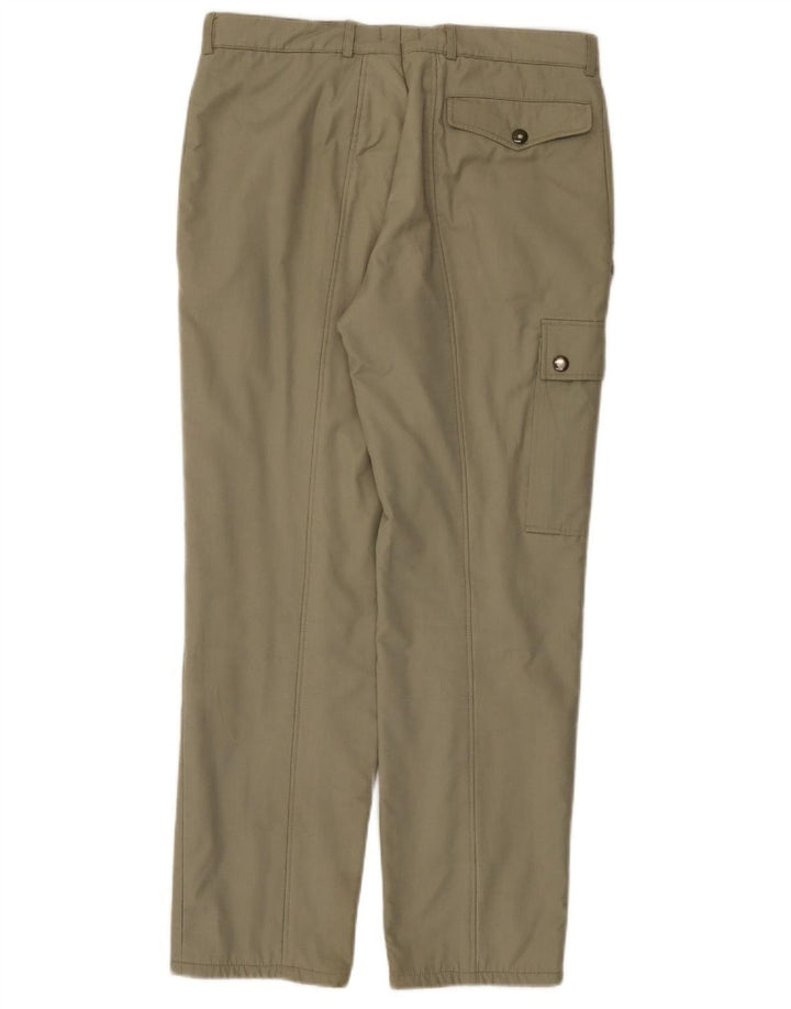 VINTAGE Gerade Herren-Cargohose W32 L29 Khaki