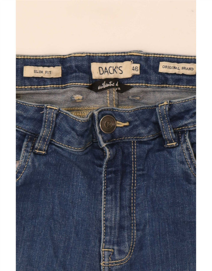 Dack's Herren Slim Jeans IT 46 Small W30 L29 Blau