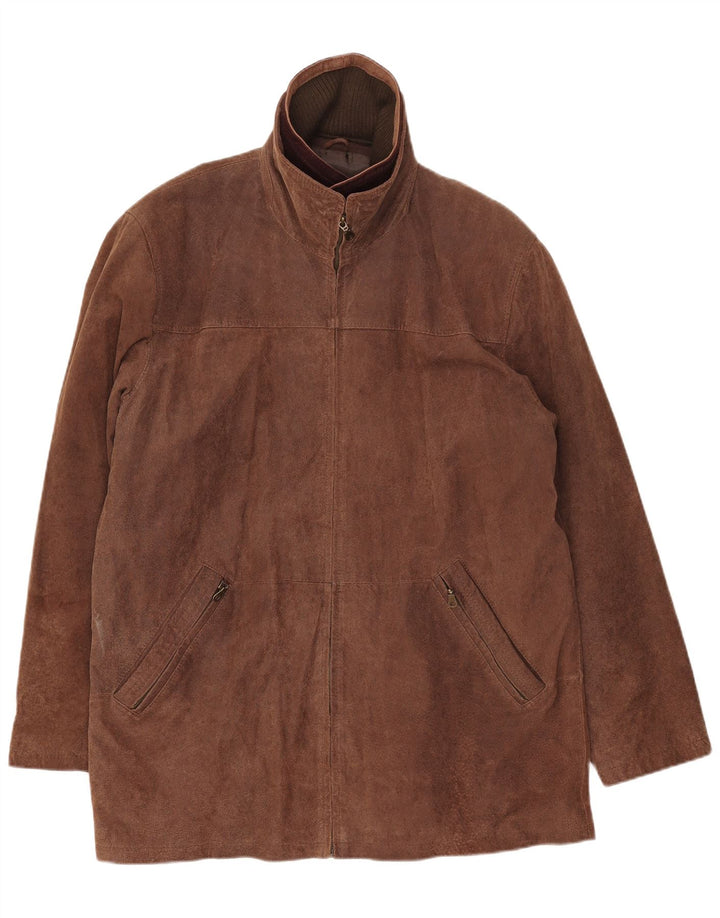 Torelli Herren Wildlederjacke UK 42 XL Braunes Leder