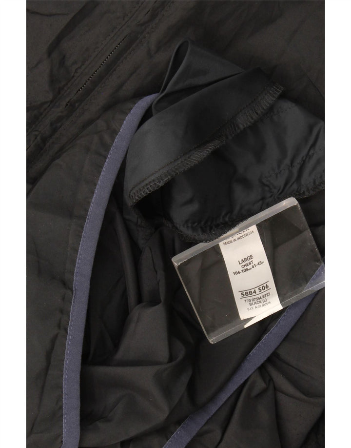 Marks & Spencer Herren Pullover Regenjacke UK 40 Large Schwarz Polyester