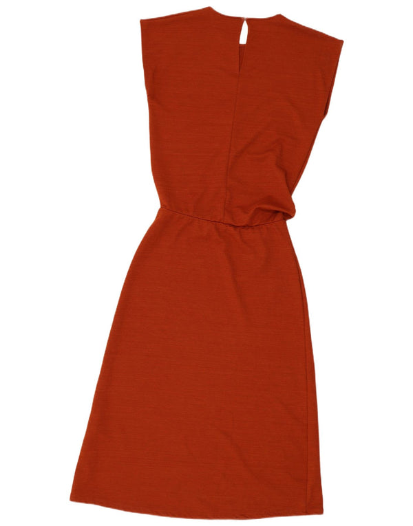 Zara Damen Maxikleid UK 14 Mittelbraunes Polyester