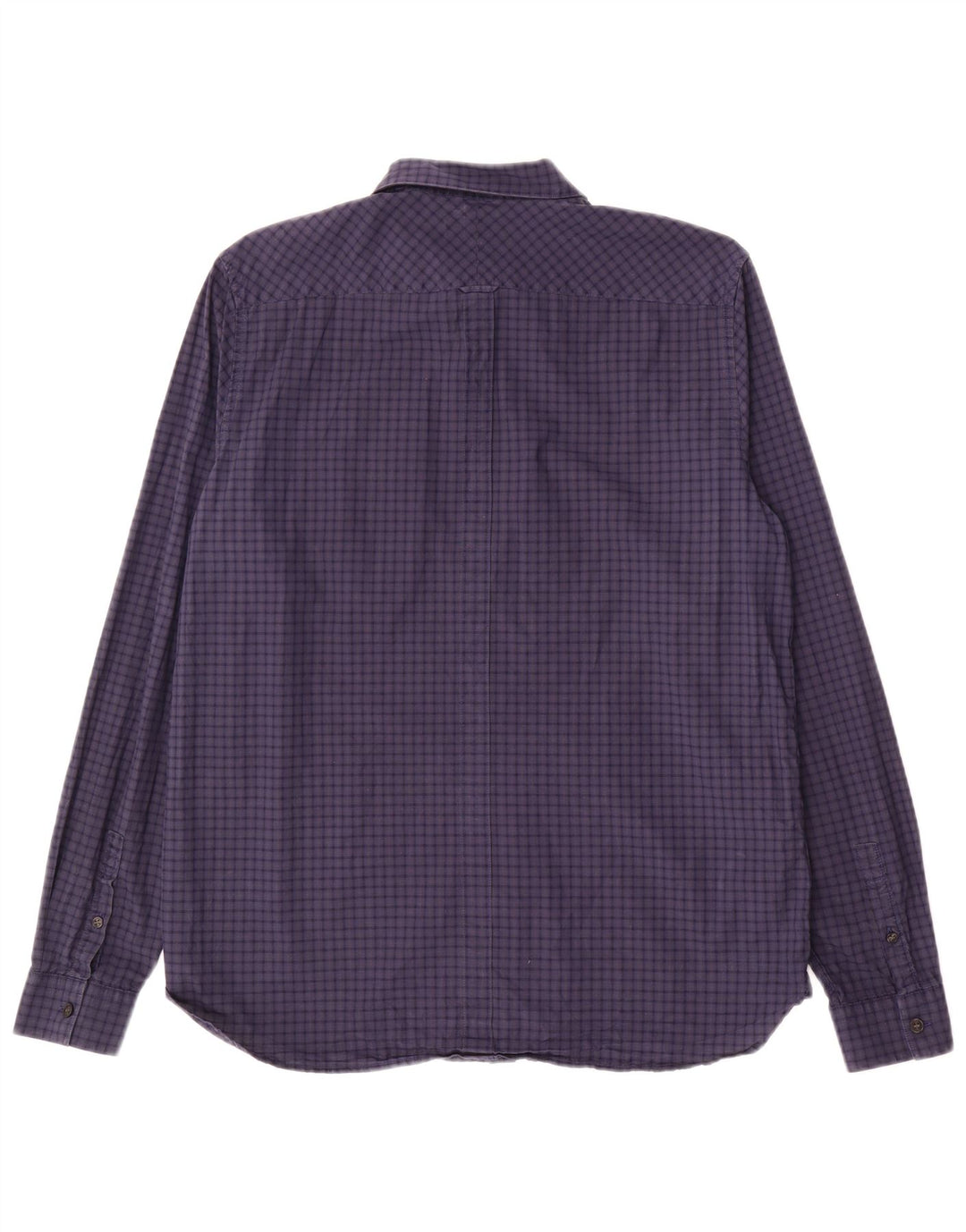 FRED PERRY Herrenhemd, groß, marineblau, Gingham-Baumwolle