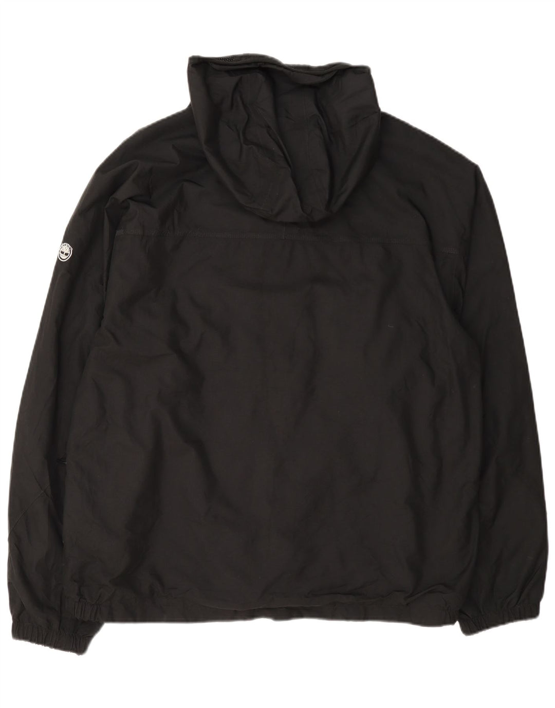 Timberland Herren-Regenjacke mit Kapuze, UK 40, großes schwarzes Nylon