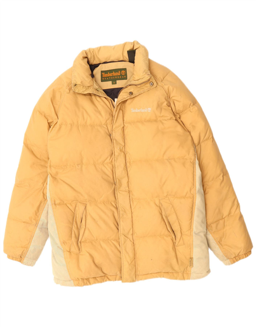 Timberland Herren Weathergear Übergroße gepolsterte Jacke UK 36 Small Gelb