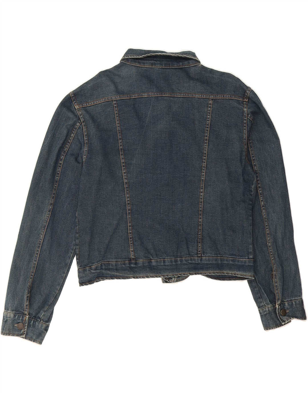 VINTAGE Womens Denim Jacket IT 44 Medium Blue Cotton Vintage Vintage and Second-Hand Vintage from Messina Hembry 