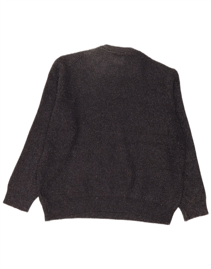 Marks & Spencer Herren-Pullover mit Rundhalsausschnitt, XL, Marineblau meliert