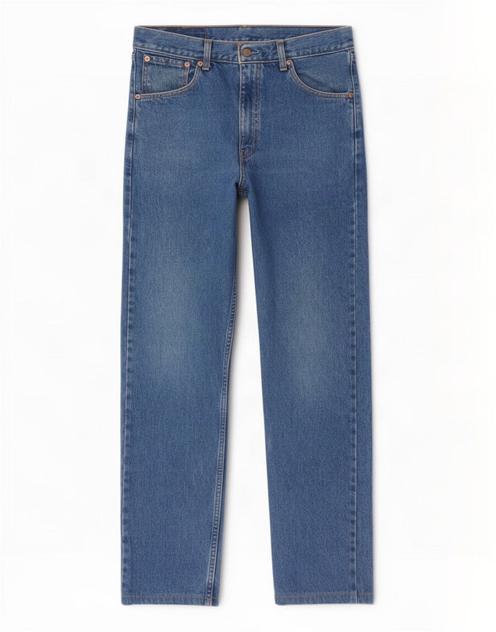 Levi's Herren 521 Straight Jeans W32 L32 Blaue Baumwolle