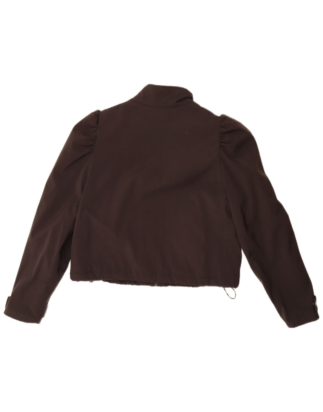Zara Damen Crop Übergroße Bomberjacke UK 10 Small Schwarz