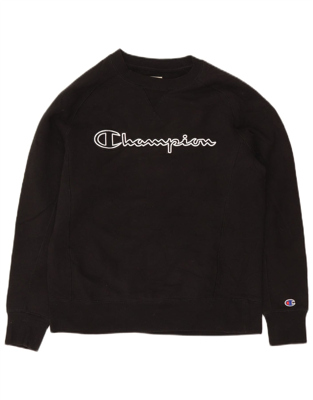 Champion Herren Petit Graphic Sweatshirt Pullover Small Schwarz Baumwolle