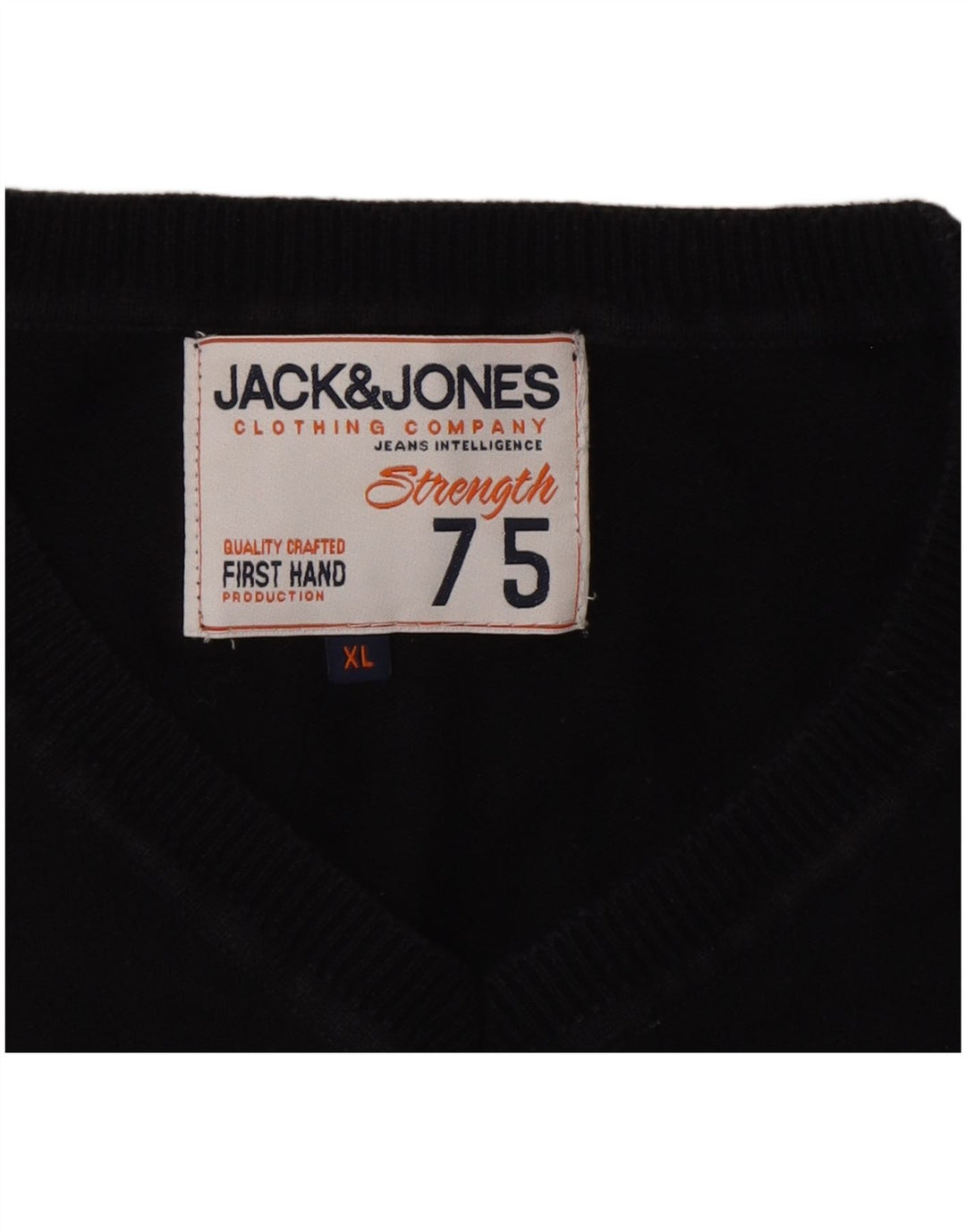 Jack & Jones Herren-Pullover mit V-Ausschnitt, XL, Marineblau