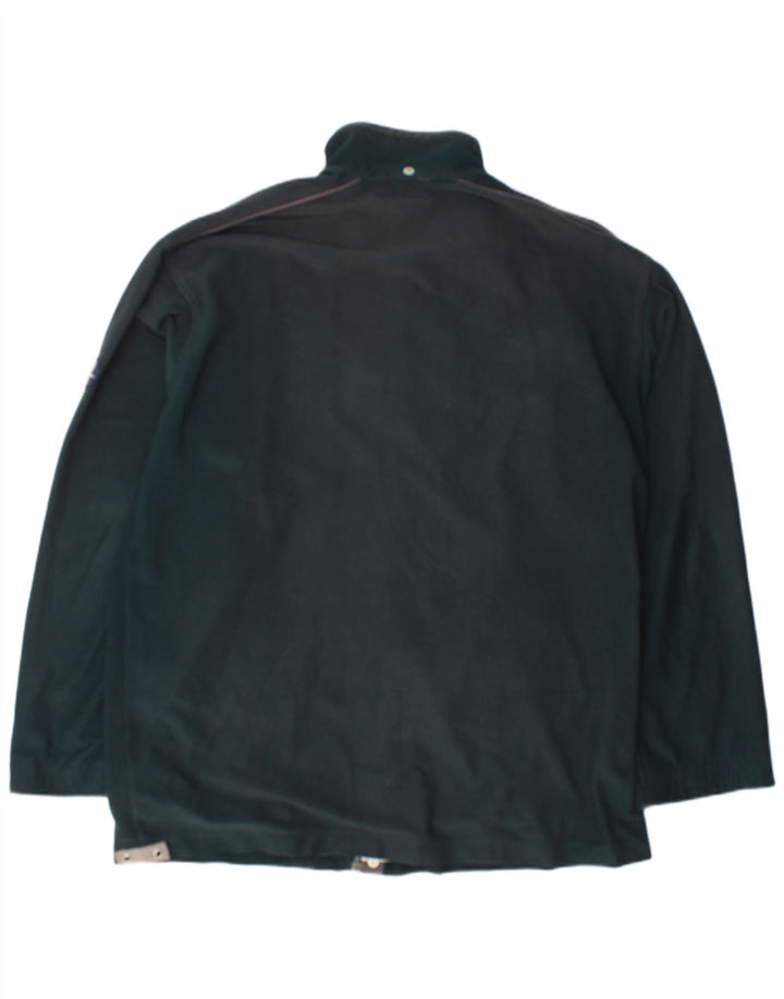 Diadora Herren-Trainingsanzug-Top-Jacke, UK 46, 2XL, grünes Polyester