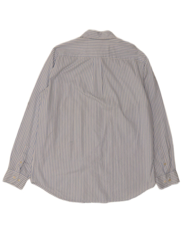 Ellesse Herrenhemd XL blau gestreift aus Baumwolle
