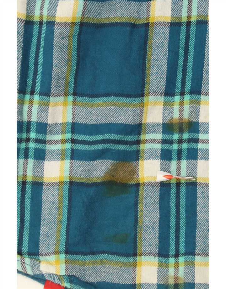 Dickies Flanellhemd für Damen, UK 14, mittelblau, kariert, Baumwolle