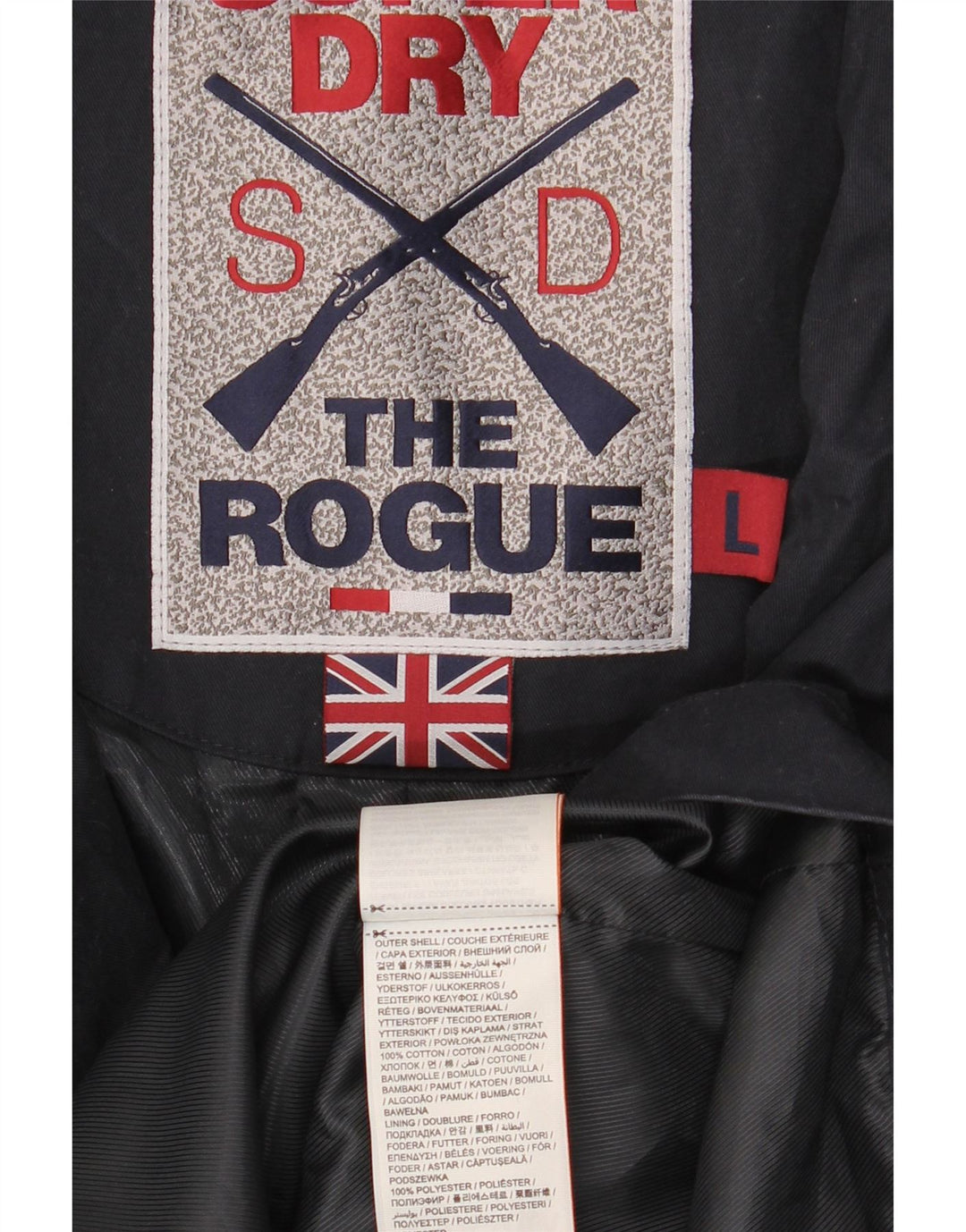 Superdry Herren Pea Coat UK 40 Große marineblaue Baumwolle
