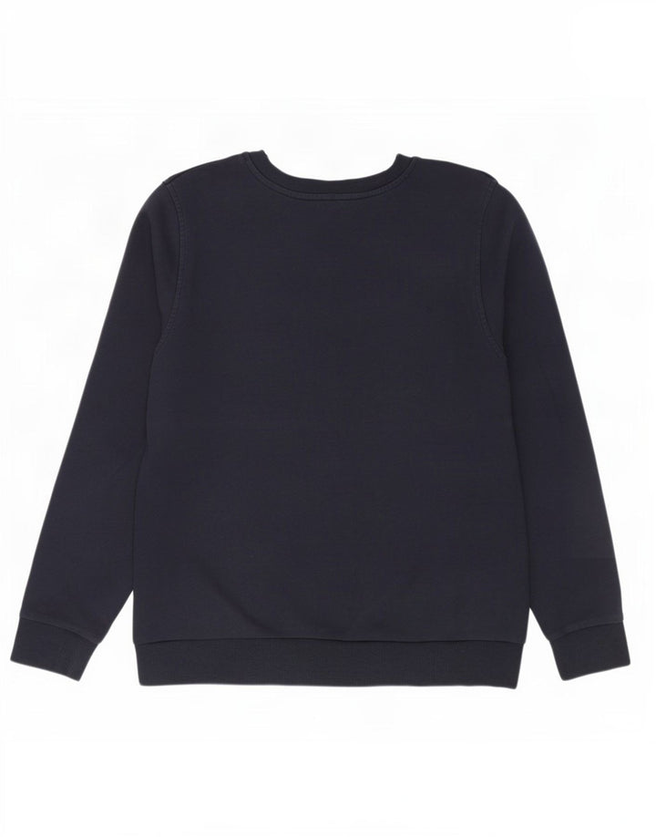 Marks & Spencer Damen-Sweatshirt-Pullover UK 14 Mittelmarineblaue Baumwolle
