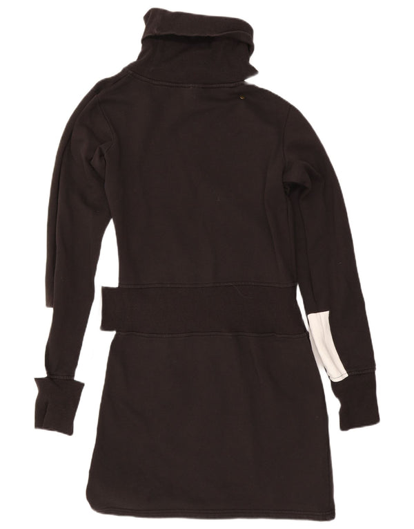 Puma Damen Pulloverkleid mit Rollkragen, UK 14, Mittelschwarz, Farbblock