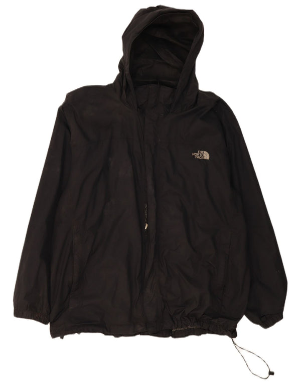 The North Face Herren-Regenjacke mit Kapuze, UK 44, 2XL, schwarzes Nylon