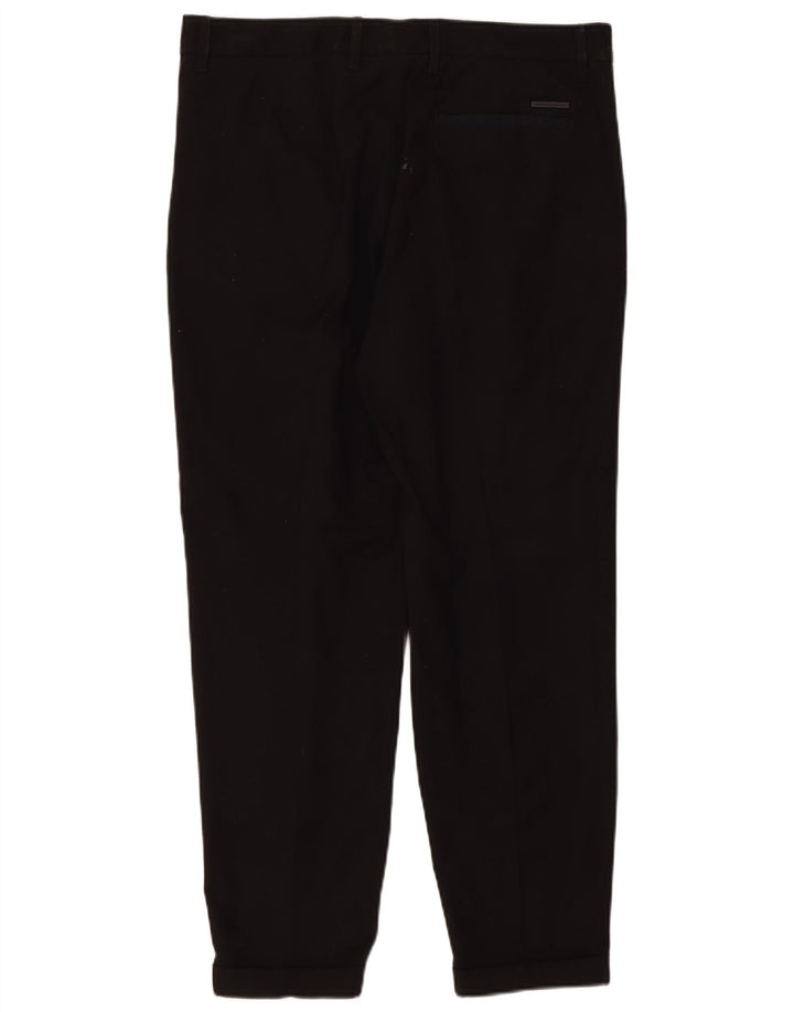 Armani Exchange Herren Pegged Chino Hose W34 L28 Schwarz Polyester