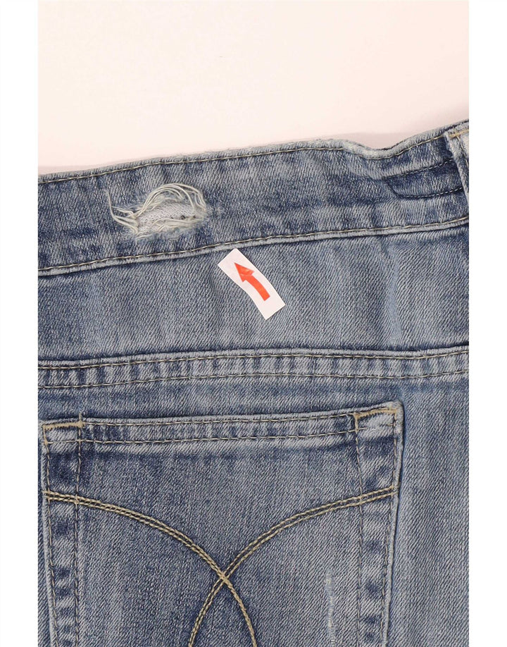 Calvin Klein Damen Distressed Slim Jeans W32 L33 Blau