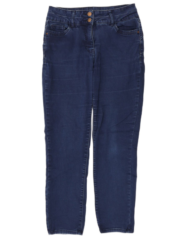 M&Co Damen Straight Jeans UK 12 Medium W32 L28 Marineblau Baumwolle