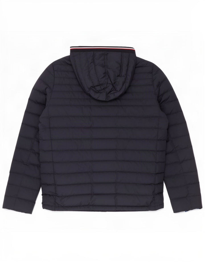 Tommy Hilfiger Herren-Jacke mit Kapuze, gepolstert, UK 40, Größe L, Marineblau, Polyester
