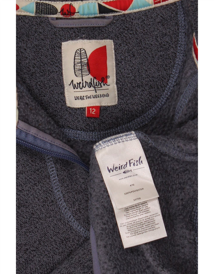Weird Fish Damen-Trainingsanzug-Top-Jacke, UK 12, mittelblau meliert