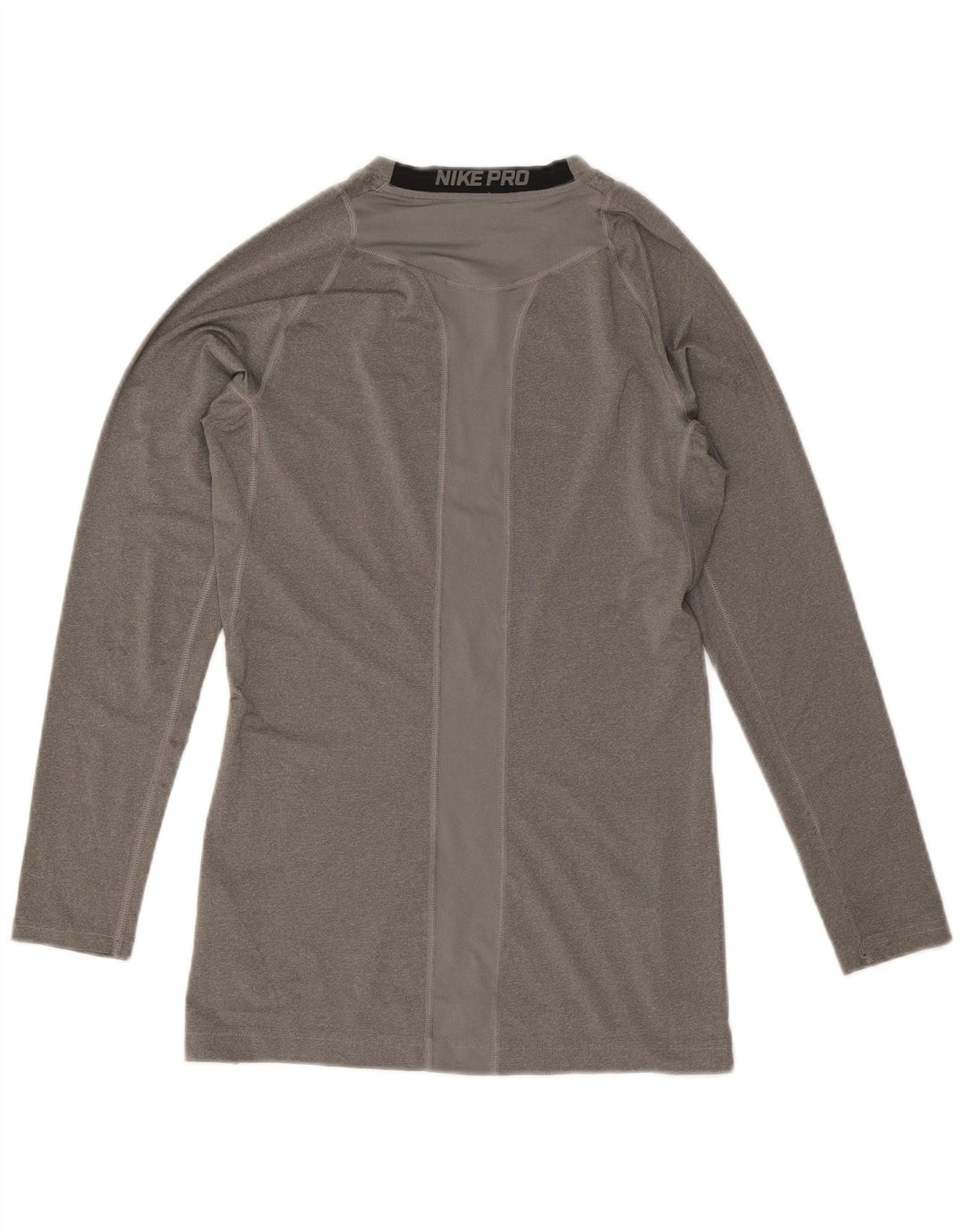 Nike Herren Dri Fit Top Langarm Mittelgraues Colourblock-Polyester