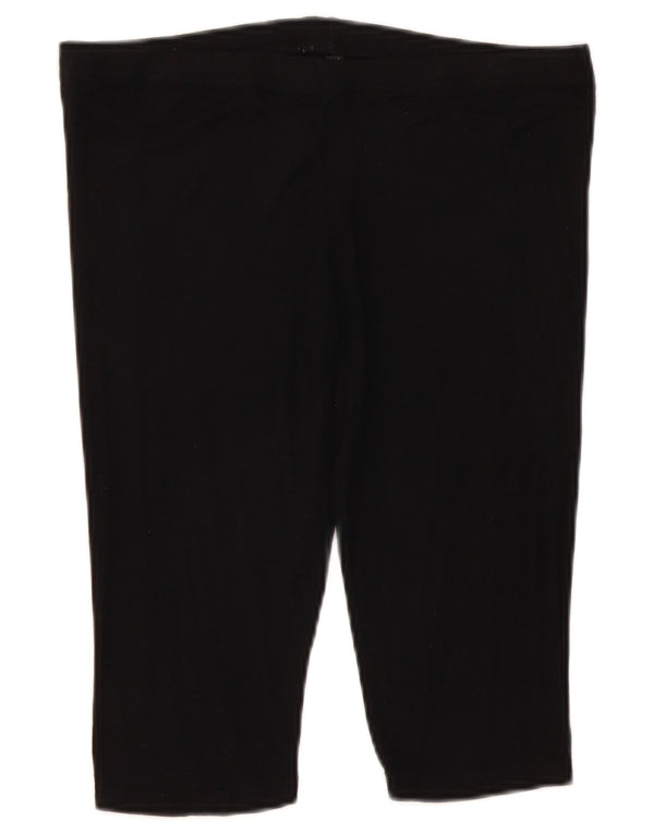Topshop Damen Capri-Leggings UK 12 Mittelschwarze Viskose