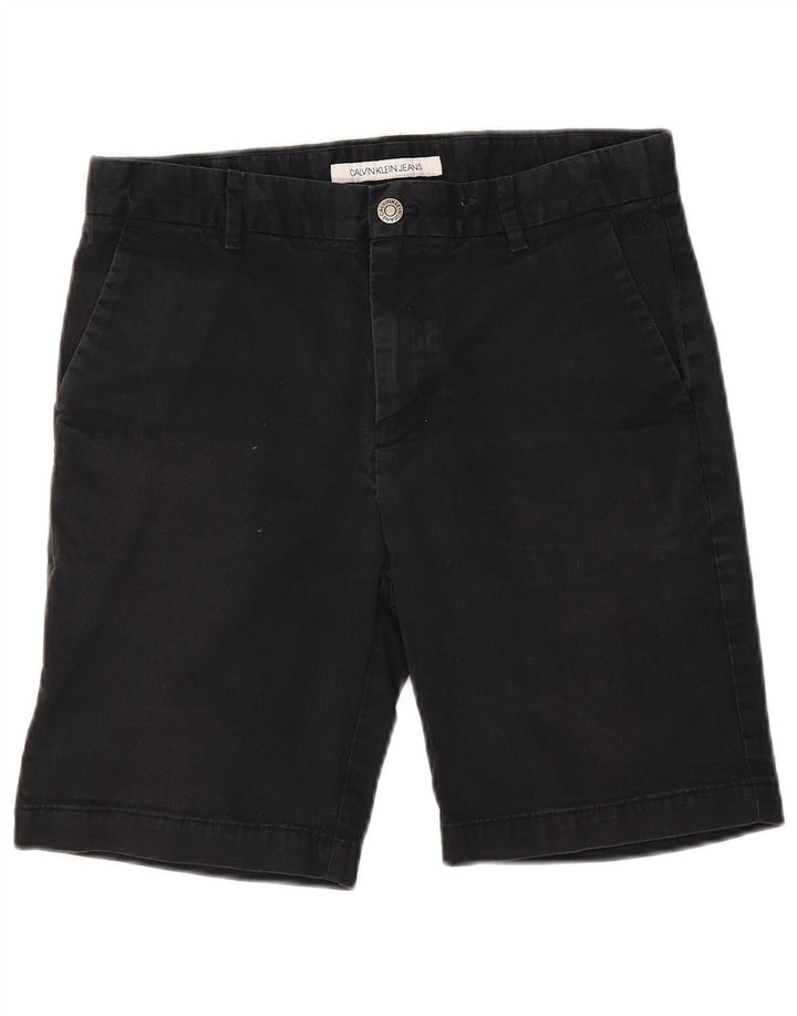 Calvin Klein Herren Chinoshorts W30 Medium Navy Blue Cotton
