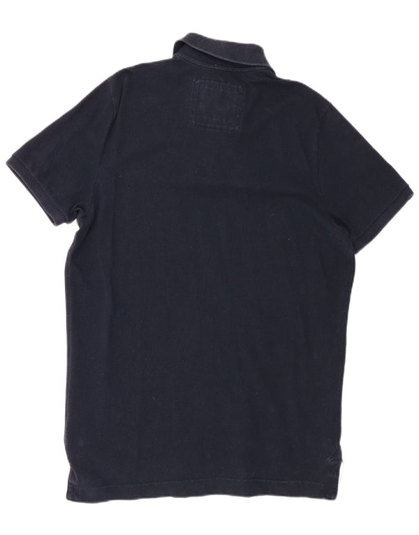 Abercrombie & Fitch Herren-Muscle-Poloshirt 2XL aus marineblauer Baumwolle