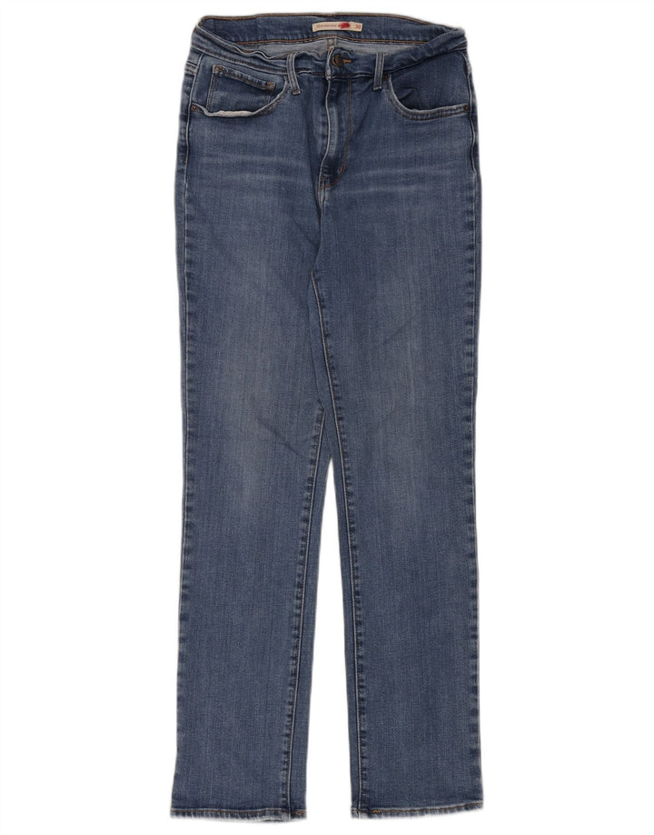 Levi's Damen 724 High Rise Straight Jeans W30 L28 Blau