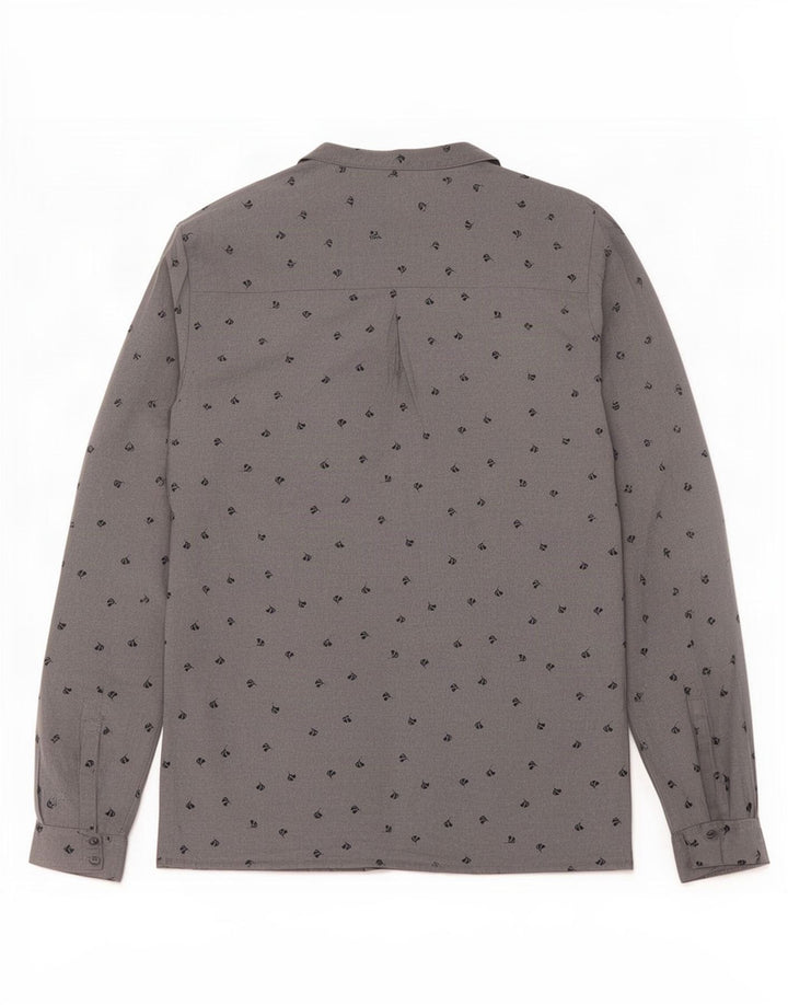 Rohan Damen-Hemdbluse, UK 10, Größe S, grau, geblümt, Polyester