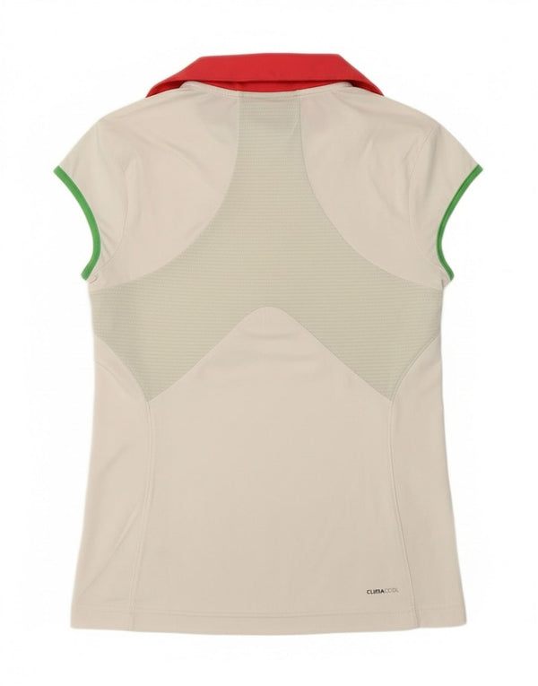 Adidas Mädchen Climacool Poloshirt 13–14 Jahre weiß Polyester Sport