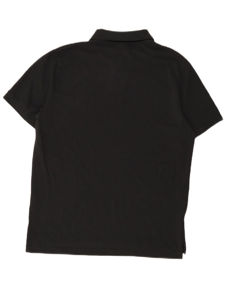 Nike Herren-Poloshirt, groß, aus schwarzer Baumwolle