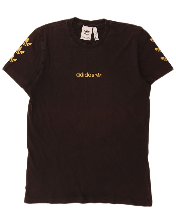 Adidas Herren Graphic T-Shirt Top Medium Schwarz