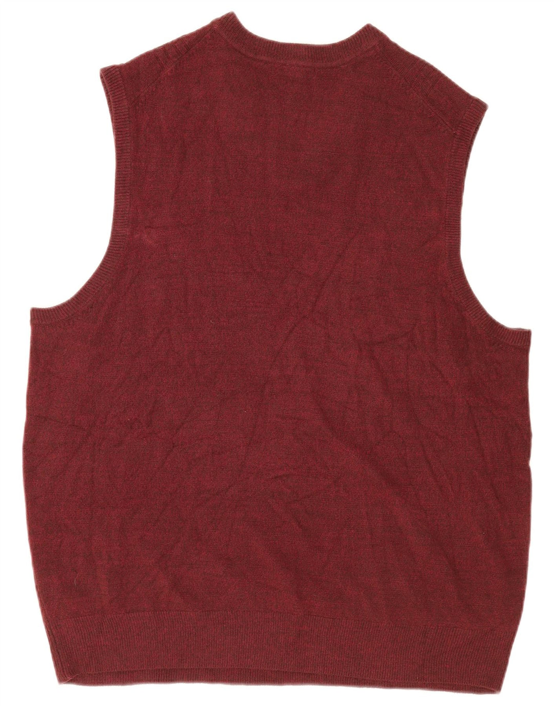 DOCKERS Herren Weste Tank Top 2XL Burgund Karo Acryl