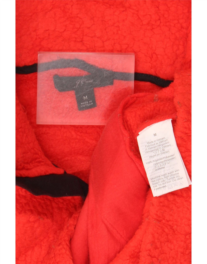 J. CREW Damen-Fleecepullover mit Reißverschluss am Hals, UK 14, Mittelorange, Polyester