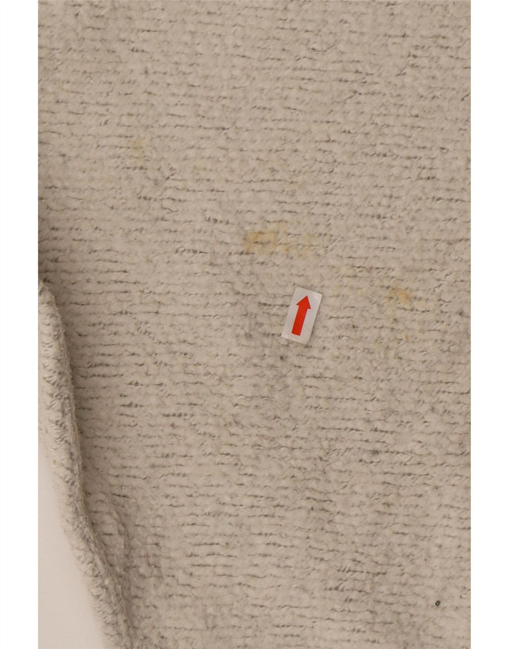 Jack Wills Damen Crop Sweatshirt Pullover UK 12 Mittelgraue Baumwolle