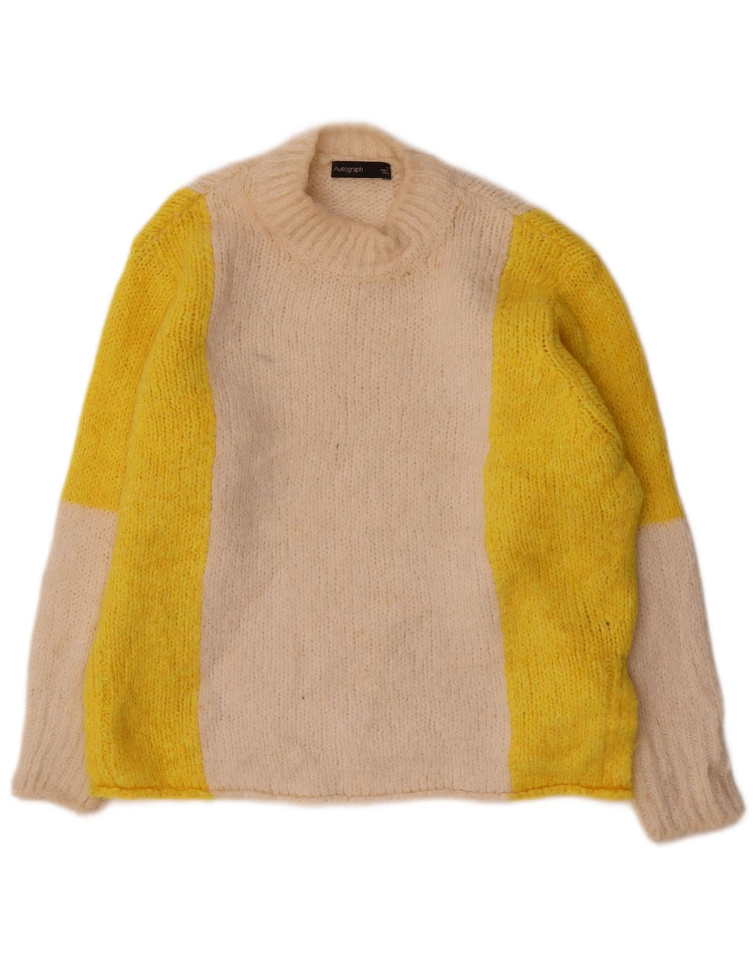 Marks & Spencer Damen-Pullover mit Rollkragen, Gr. 10, Größe S, gebrochenes Weiß