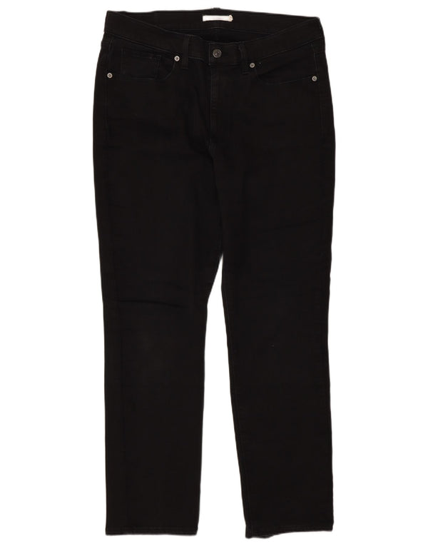 Levi's Damen Classic Straight Jeans W32 L30 Schwarze Baumwolle