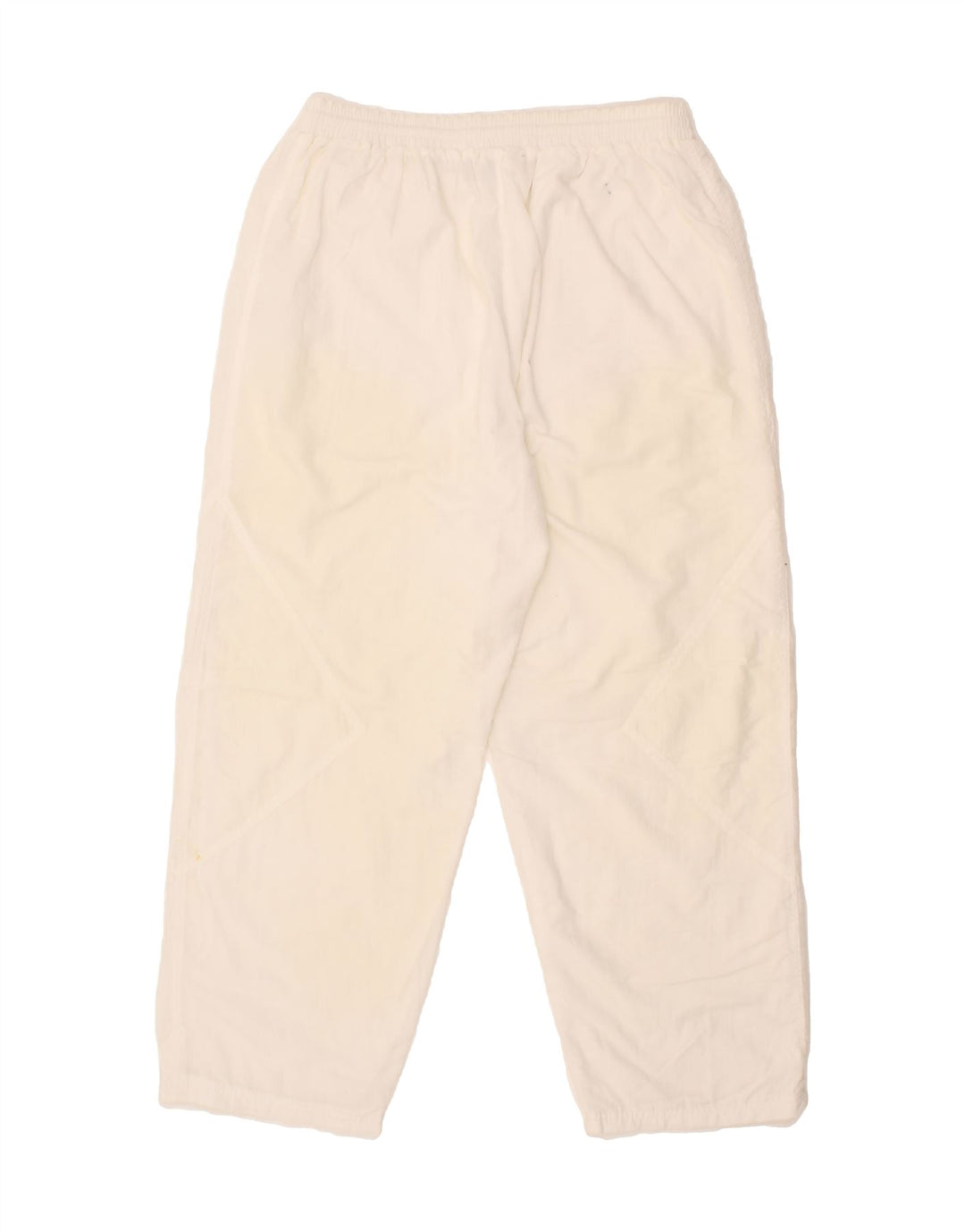CROWN Mens Tracksuit Trousers Large  Off White Polyester Vintage Crown and Second-Hand Crown from Messina Hembry 