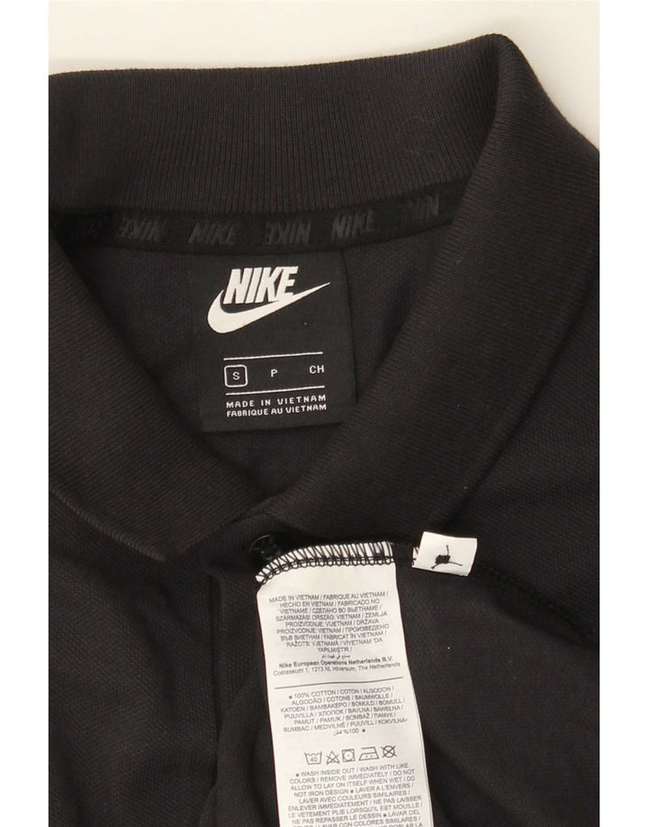 Nike Herren-Poloshirt, Größe S, schwarze Baumwolle
