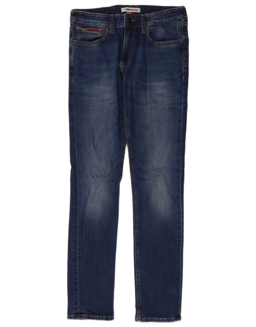 Tommy Hilfiger Herren Skinny Jeans W32 L32 Blaue Baumwolle