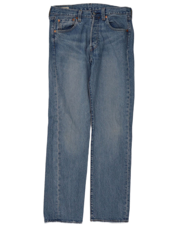 Levi's Herren 501 Straight Jeans W30 L32 Blaue Baumwolle