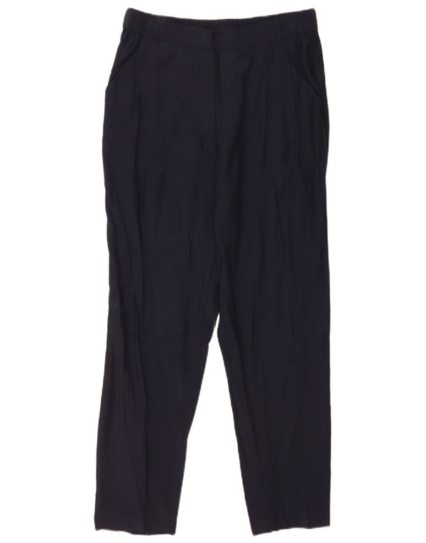Massimo Dutti Damen gerade Chinohose EU 40 Medium W30 L29 Marineblau